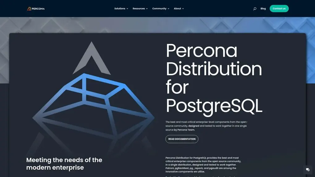 Percona Distribution for PostgreSQL screenshot